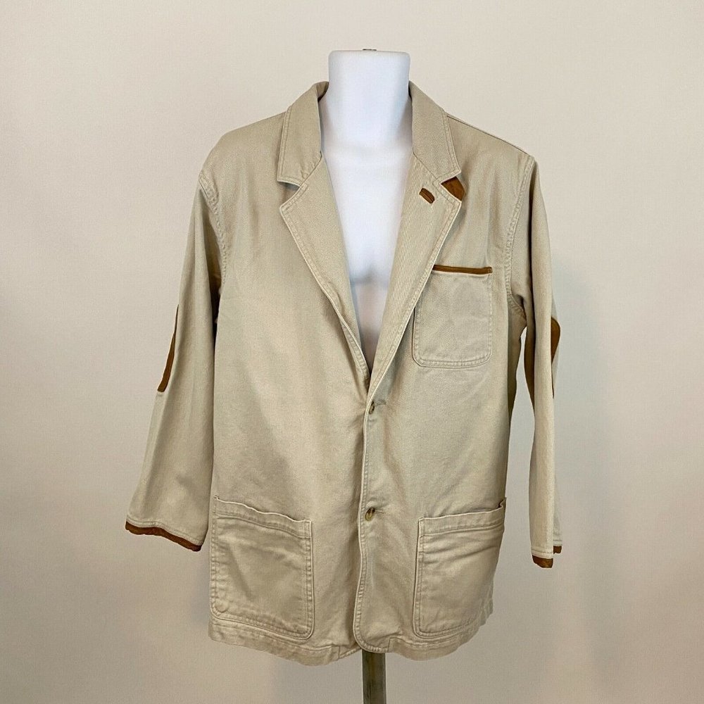 Vintage Orvis Coat Leather Elbow Patches Mens M /L